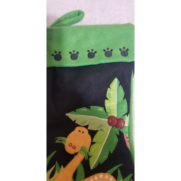 Christmas Stocking Dinosaur Childrens 13 inches - Picture 3 of 6